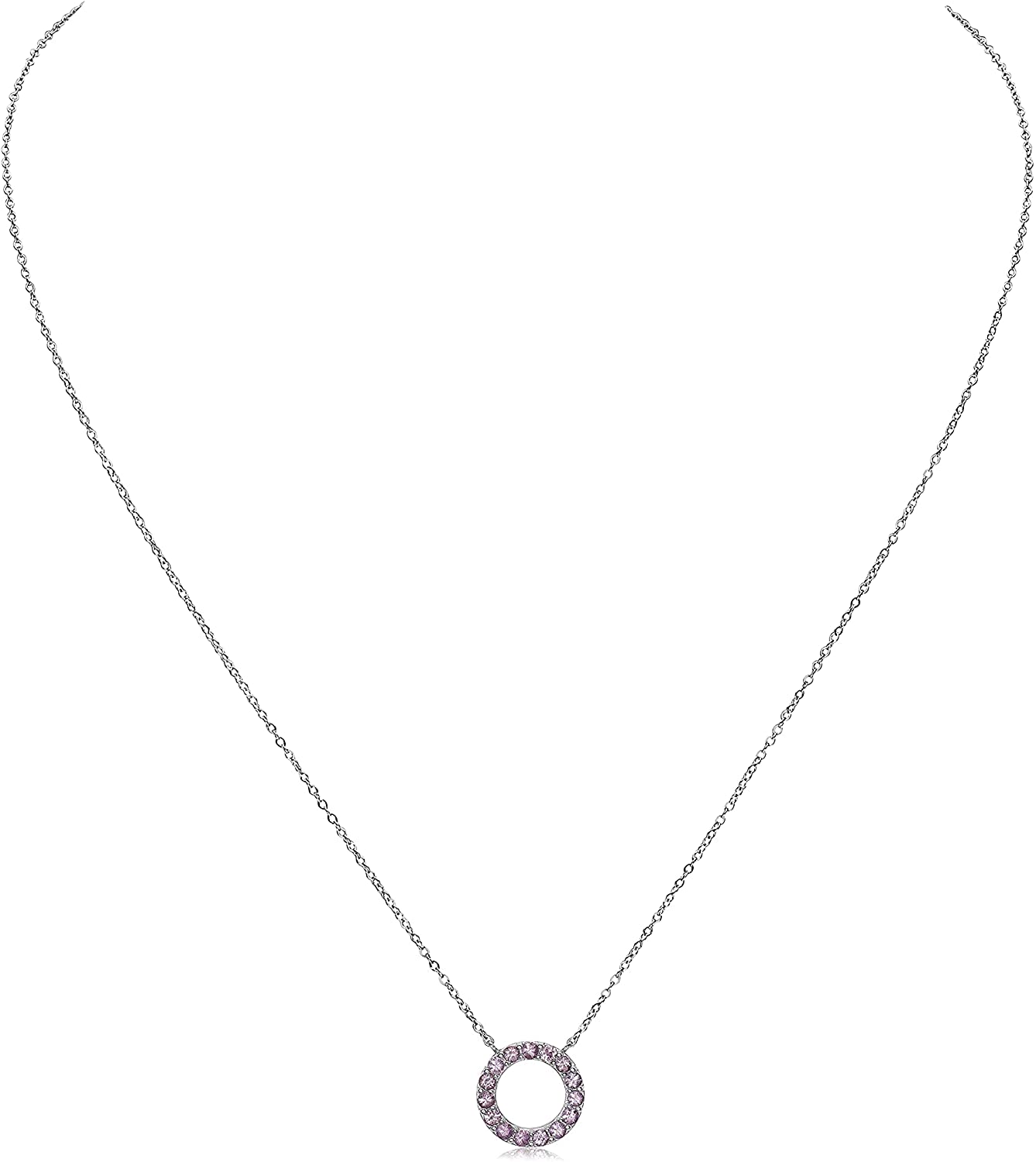 KJJEAXCMY boutique jewelry 925 sterling silver inlaid natural pink sapphire  gemstone female luxury pendant necklace support test