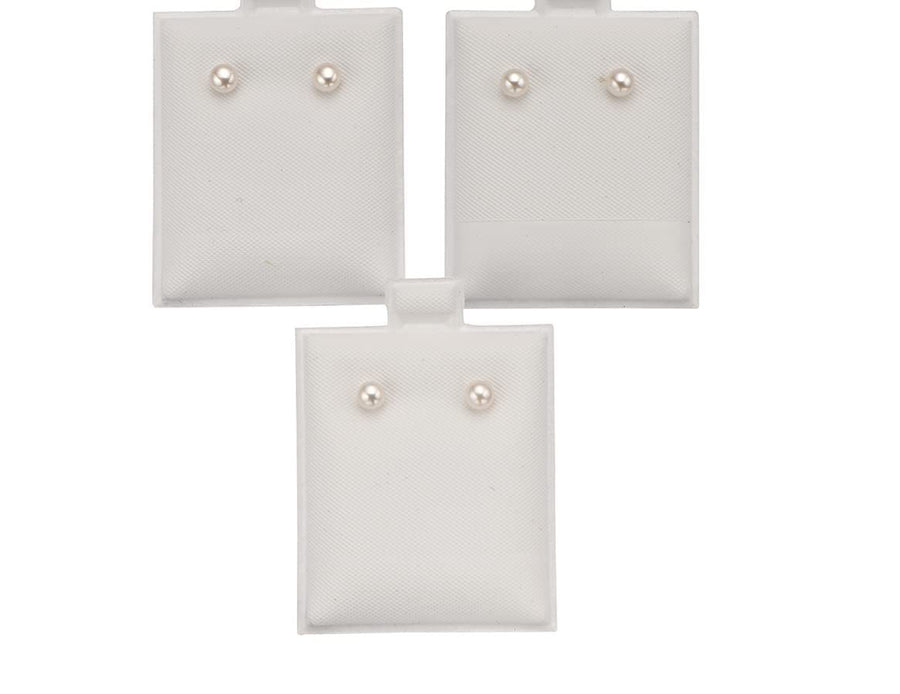 Pearl Stud Earrings Set Freshwater Pearls 4.5-5mm 925 Sterling Silver Butterfly Back