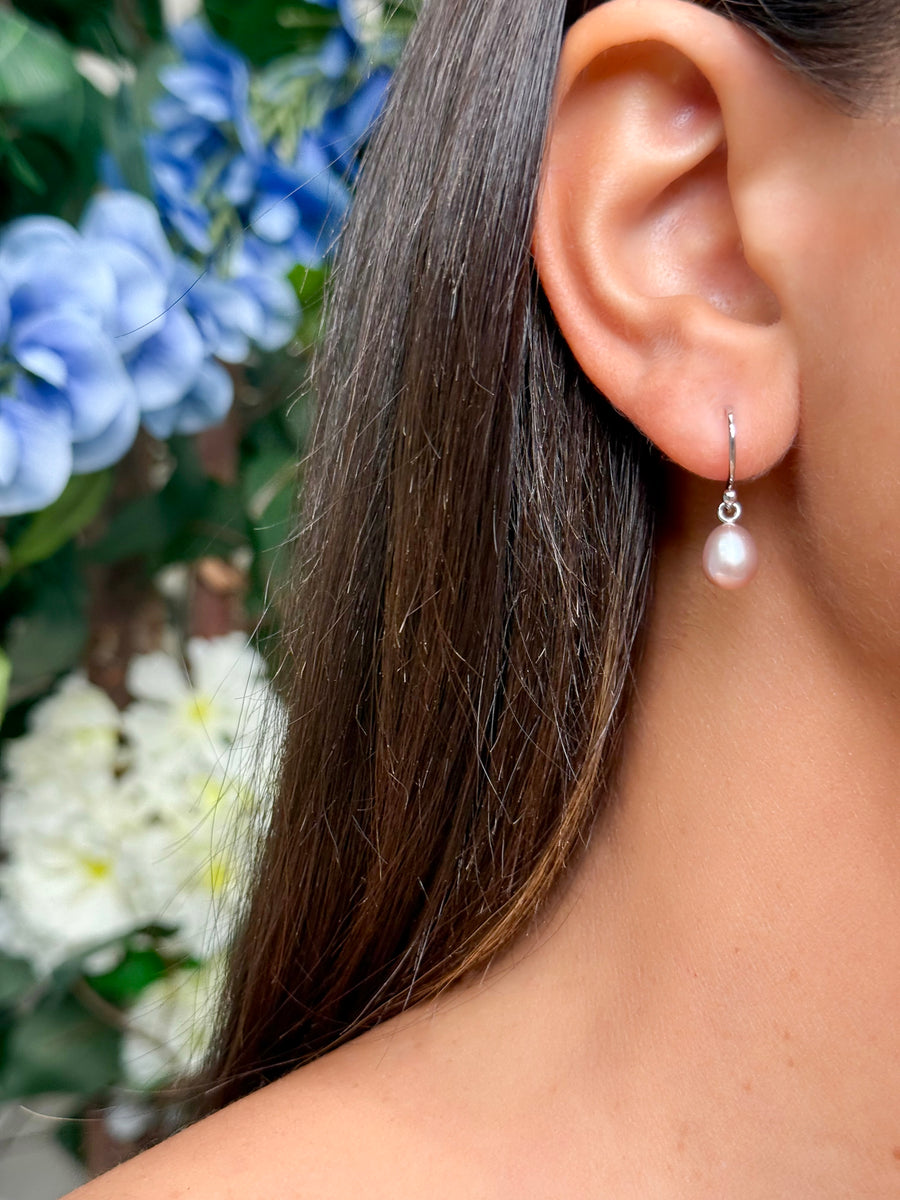 Pink Drop Earrings