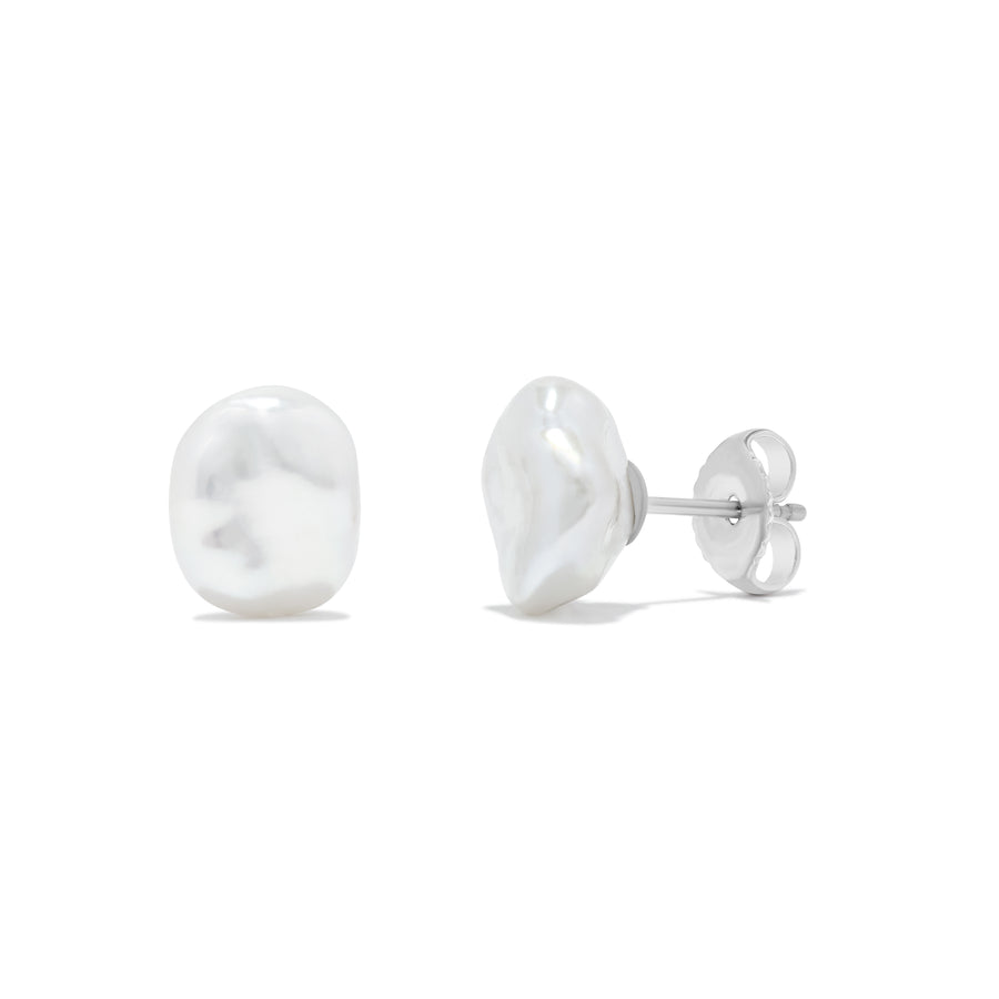 Freshwater Keshi Stud Earrings