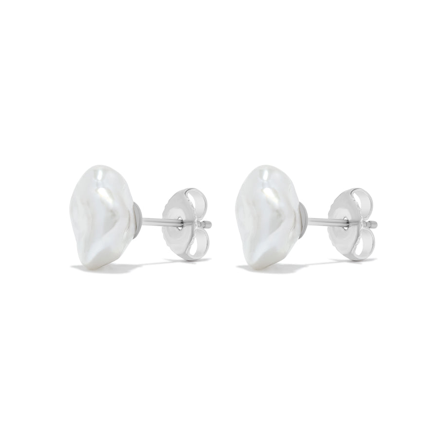 Freshwater Keshi Stud Earrings