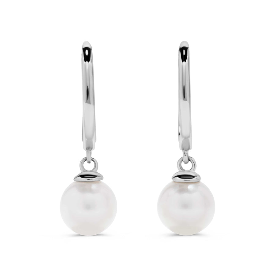 Pearl Drop Essential Huggie Hoops
