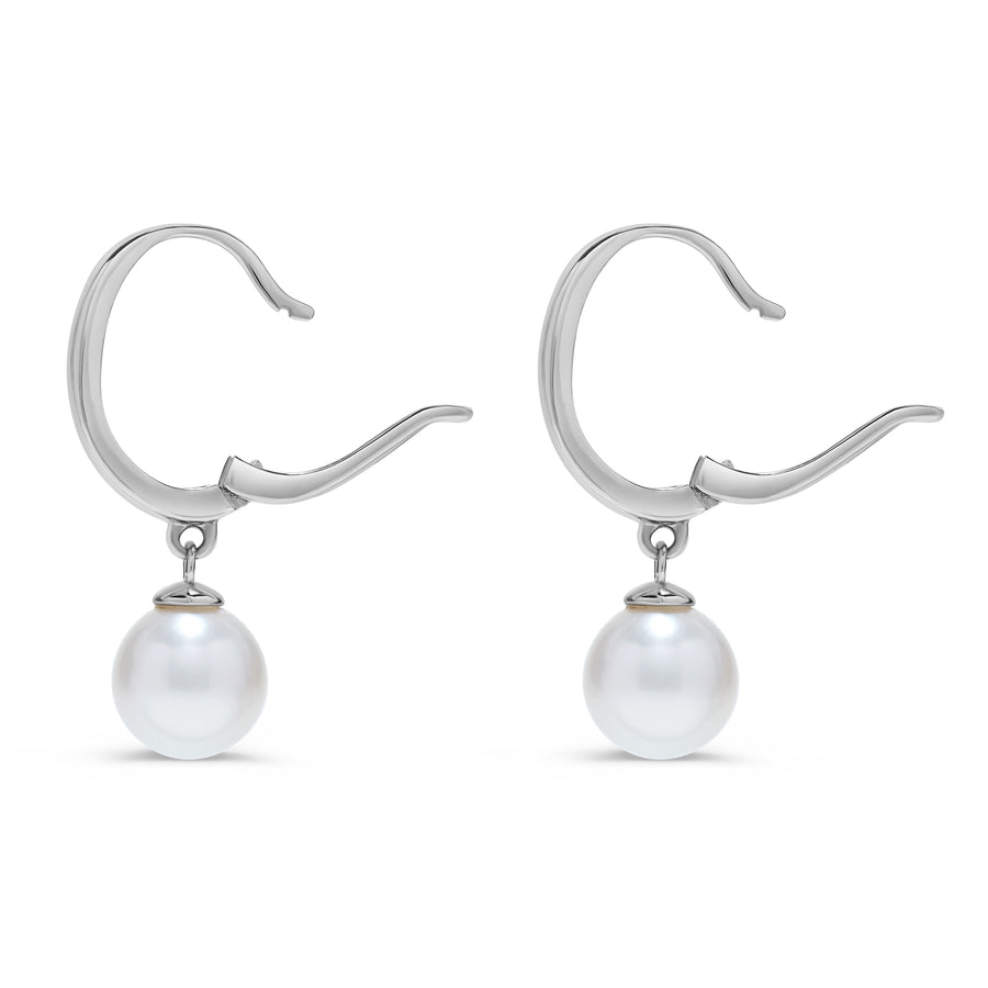 Pearl Drop Essential Huggie Hoops