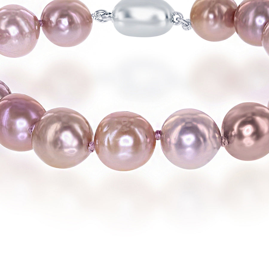 Freshwater Multicolor Pink Baroque Pearl Bracelet - 8 in