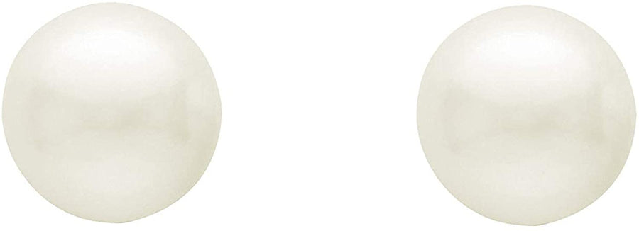 .925 Sterling Silver Freshwater Pearl Stud Earrings