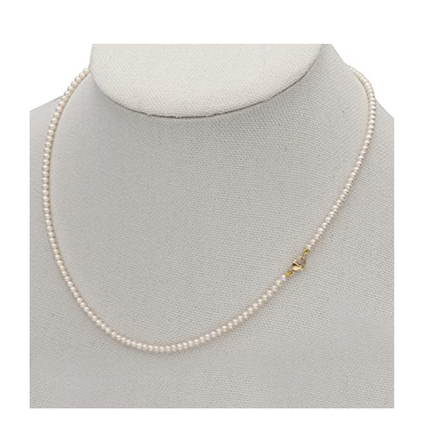 14K White or Yellow Gold Freshwater Pearl Necklace - 18 in