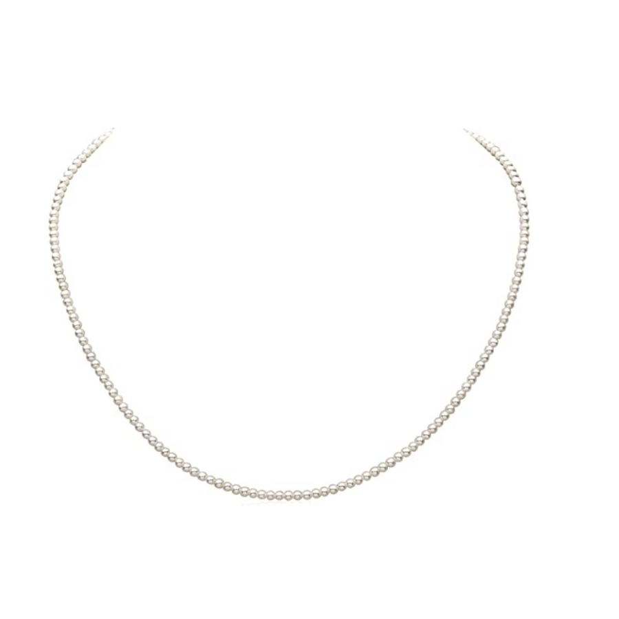 14K White or Yellow Gold Freshwater Pearl Necklace - 18 in